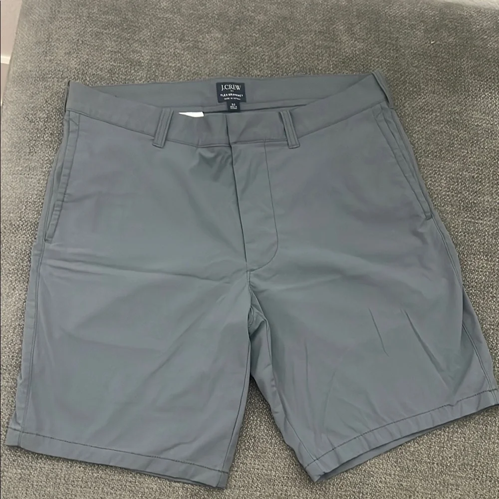 J. Crew Gray Flat Front Shorts Classic Chino Style